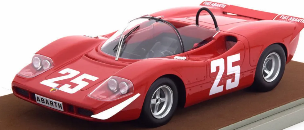 Abarth 2000 S #25 1969 Winner Imola Gijs van Lennep Johannes Ortner Limited Edition to 50pcs 1/18 Model Car Tecnomodel TM18-58 E