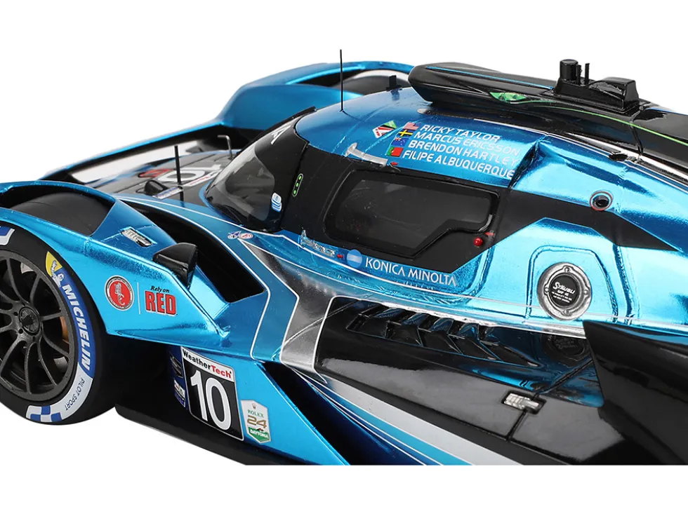 Acura ARX-06 GTP #10 Filipe Albuquerque - Marcus Ericsson - Brendon Hartley - Ricky Taylor "Wayne Taylor Racing with Andretti" IMSA "24 Hours of Daytona" (2024) 1/18 Model Car by Top Speed