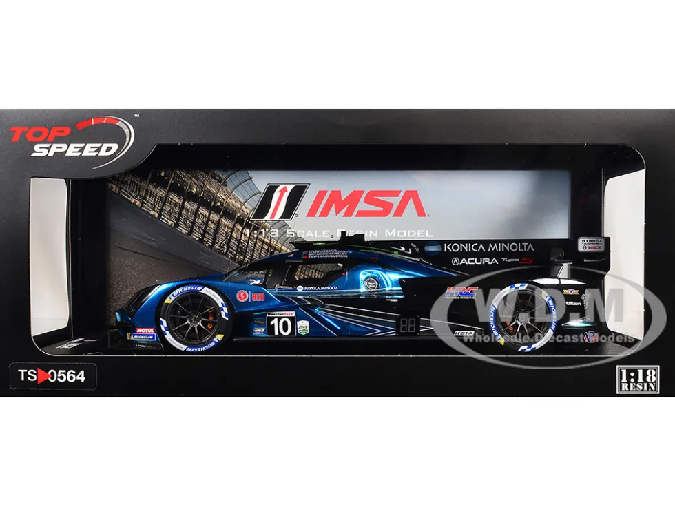 Acura ARX-06 GTP #10 Filipe Albuquerque - Marcus Ericsson - Brendon Hartley - Ricky Taylor "Wayne Taylor Racing with Andretti" IMSA "24 Hours of Daytona" (2024) 1/18 Model Car by Top Speed