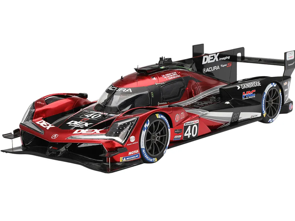 Acura ARX-06 GTP #40 Louis Deletraz - Colton Herta - Jordan Taylor "Wayne Taylor Racing with Andretti" Winner "12 Hours of Sebring" (2024) 1/18 Model Car by Top Speed