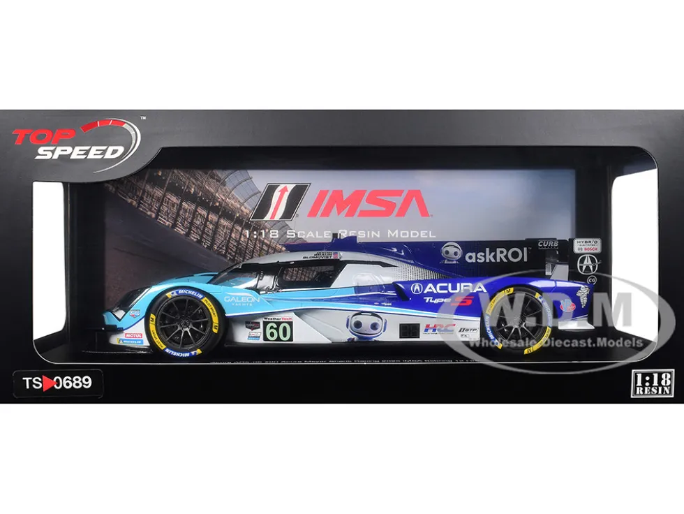 Acura ARX-06 GTP #60 Tom Blomqvist - Colin Braun - Scott Dixon "Acura Meyer Shank Racing with Curb-Agajanian" IMSA "12 Hours of Sebring" (2025) 1/18 Model Car by Top Speed