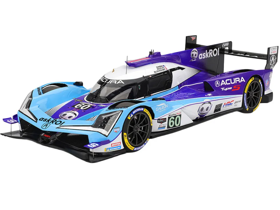 Acura ARX-06 GTP #60 Tom Blomqvist - Colin Braun - Scott Dixon "Acura Meyer Shank Racing with Curb-Agajanian" IMSA "12 Hours of Sebring" (2025) 1/18 Model Car by Top Speed