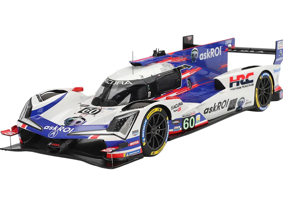 Acura ARX-06 GTP #60 Tom Blomqvist - Colin Braun - Scott Dixon - Felix Rosenqvist "Acura Meyer Shank Racing with Curb-Agajanian" 2nd Place IMSA "24 Hours of Daytona" (2025) 1/18 Model Car by Top Speed