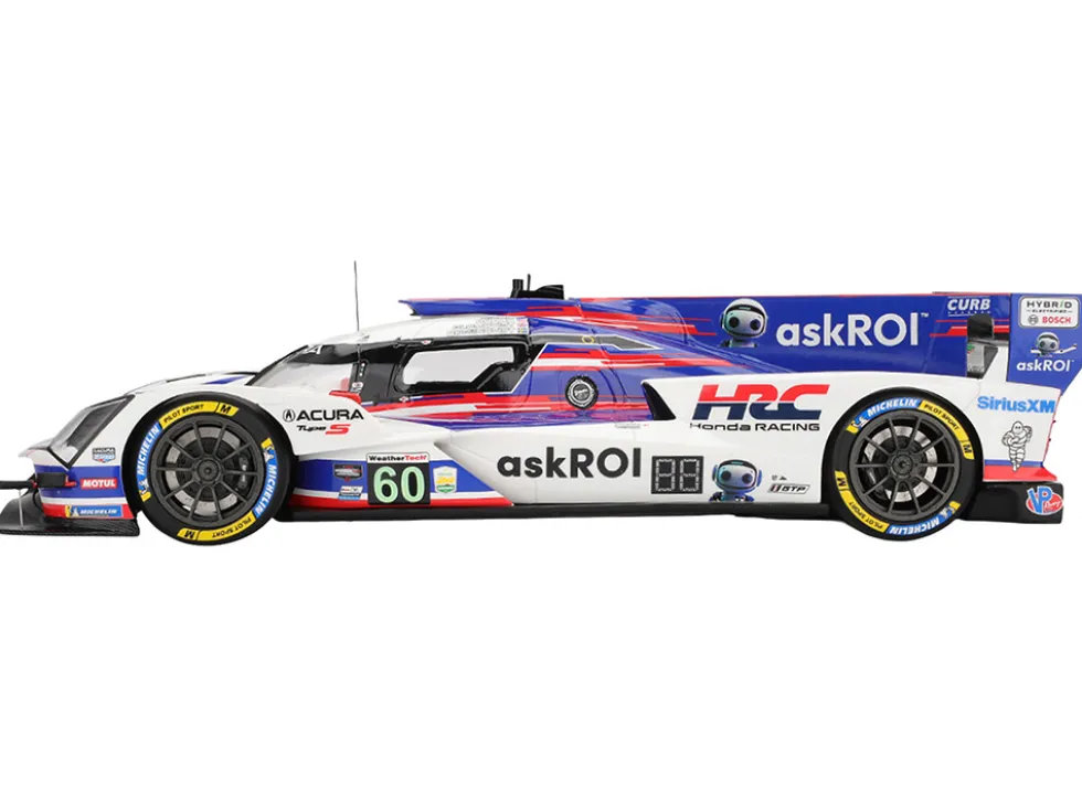 Acura ARX-06 GTP #60 Tom Blomqvist - Colin Braun - Scott Dixon - Felix Rosenqvist "Acura Meyer Shank Racing with Curb-Agajanian" 2nd Place IMSA "24 Hours of Daytona" (2025) 1/18 Model Car by Top Speed