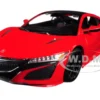 2018 Acura NSX Red Black Top 1/24 Diecast Model Car Maisto 31234