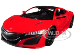 2018 Acura NSX Red Black Top 1/24 Diecast Model Car Maisto 31234