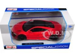 2018 Acura NSX Red Black Top 1/24 Diecast Model Car Maisto 31234
