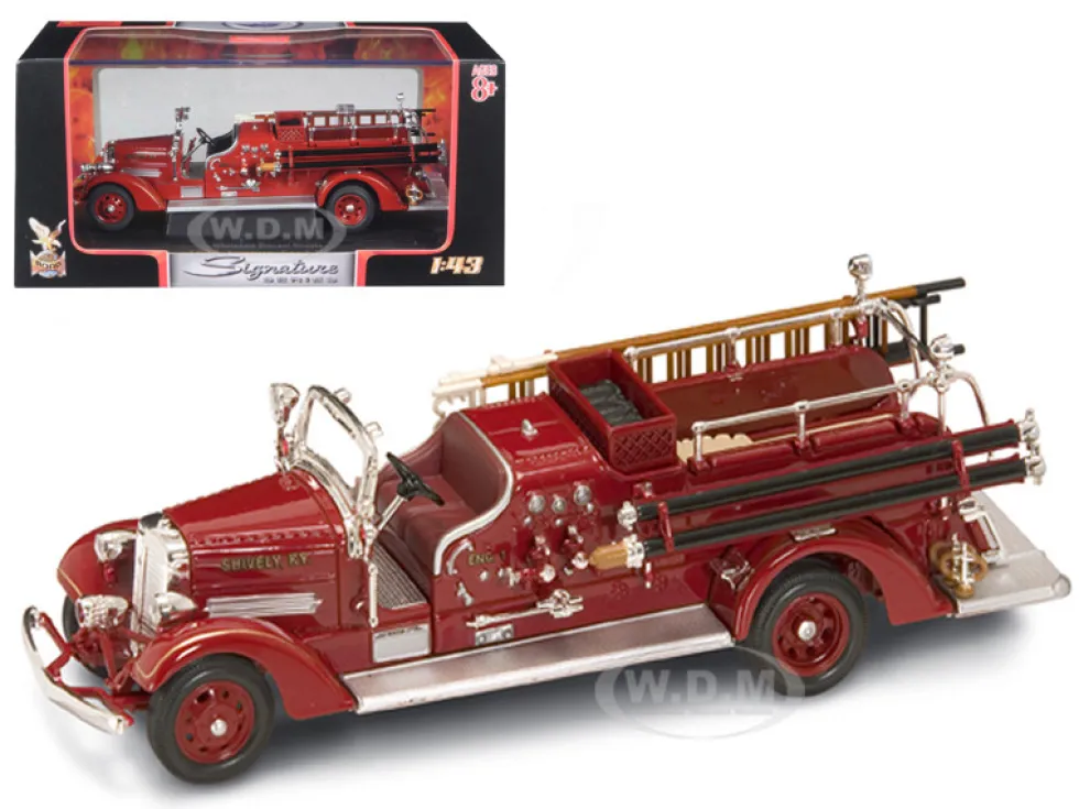 1938 Ahrens Fox VC Fire Engine Red 1/43 Diecast Model Road Signature 43003