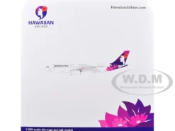 Airbus A330-200 Commercial Aircraft "Hawaiian Airlines" (N360HA) White with Purple Tail Graphics "Gemini 200" Series 1/200 Diecast Model Airplane by GeminiJets