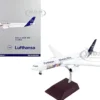 Airbus A330 300 Commercial Aircraft Lufthansa Diversity Wins White with Blue Tail Gemini 200 Series 1/200 Diecast Model Airplane GeminiJets G2DLH1221