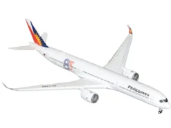 Airbus A350-1000 Commercial Aircraft with Flaps Down