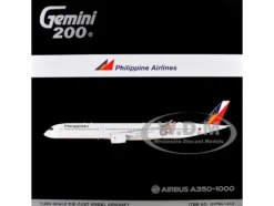 Airbus A350-1000 Commercial Aircraft "Philippine Airlines" (RP-C3510) White with Tail Graphics "Gemini 200" Series 1/200 Diecast Model Airplane by GeminiJets