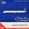 Airbus A321 Commercial Aircraft "American Airlines - US Airways Heritage Jet" (N578UW) White with Blue Tail 1/400 Diecast Model Airplane by GeminiJets