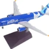 Airbus A320 Commercial Aircraft "JetBlue Airways - Forever Blue" (N547JB) Blue with Graphics "Gemini 200" Series 1/200 Diecast Model Airplane by GeminiJets