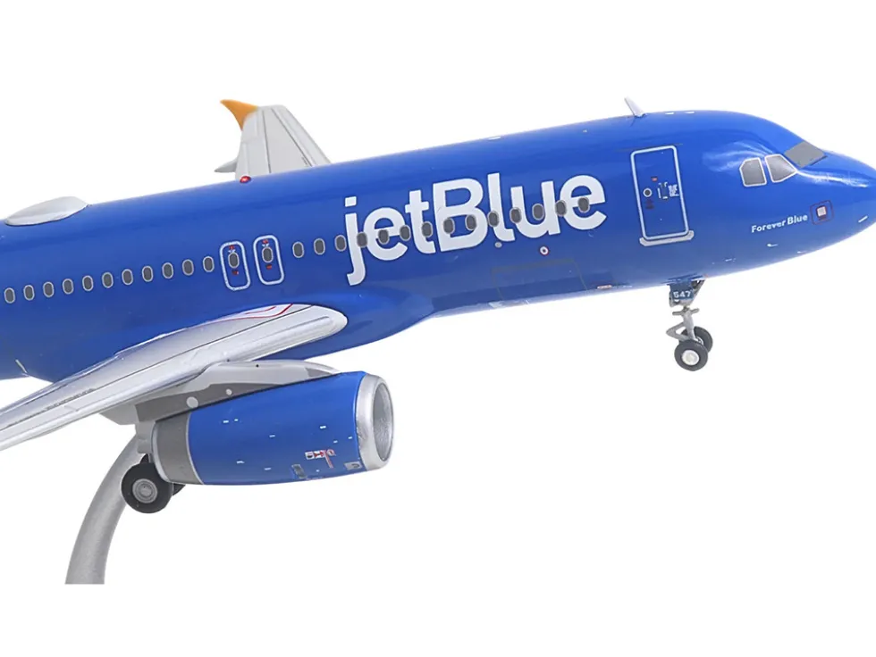 Airbus A320 Commercial Aircraft "JetBlue Airways - Forever Blue" (N547JB) Blue with Graphics "Gemini 200" Series 1/200 Diecast Model Airplane by GeminiJets