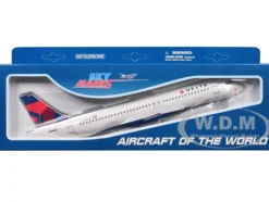 Airbus A320 Commercial Aircraft "Delta Air Lines" (N376NW) White with Blue and Red Tail (Snap-Fit) 1/150 Plastic Model by Skymarks