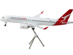 Airbus A220-300 Commercial Aircraft "QantasLink - Qantas Airways" (VH-4XB) White with Red Tail "Gemini 200" Series 1/200 Diecast Model Airplane by GeminiJets