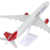 Airbus A350-1000 Commercial Aircraft "Virgin Atlantic" (G-VLUX) White with Red Tail (Snap-Fit) 1/250 Plastic Model by Skymarks