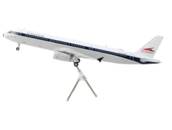 Airbus A321 Commercial Aircraft "American Airlines - Allegheny" (N579UW) White with Blue Stripes "Gemini 200" Series 1/200 Diecast Model Airplane by GeminiJets