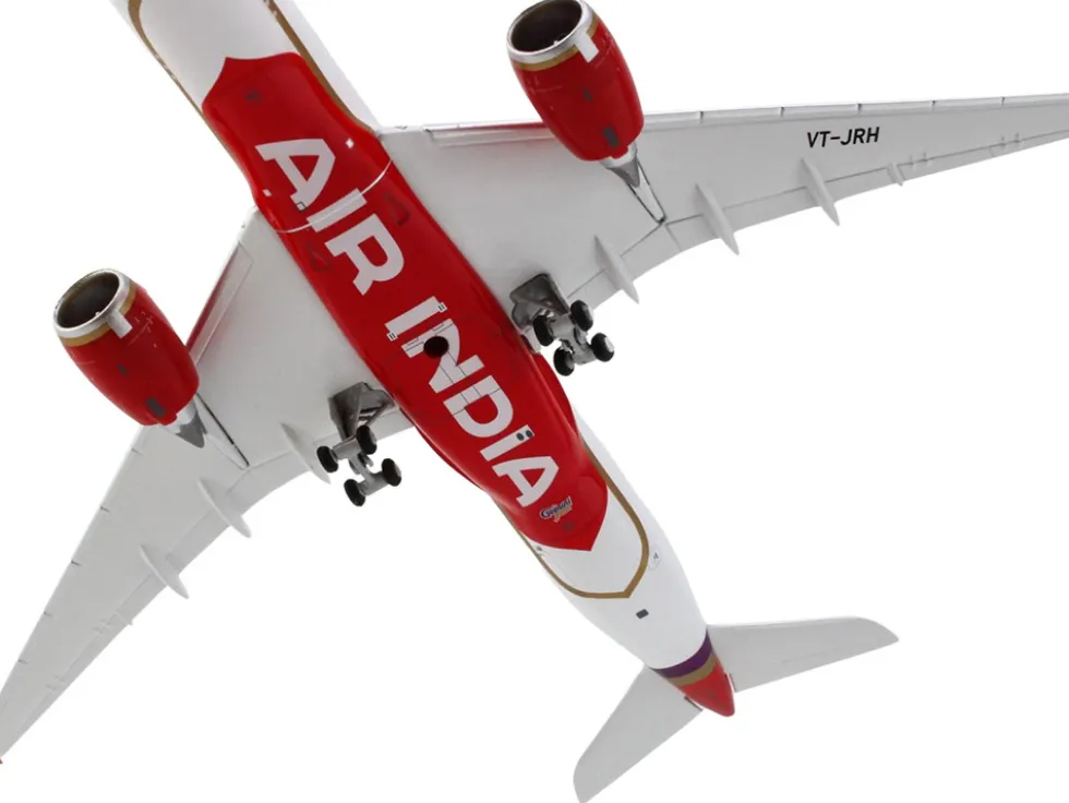 Airbus A350-900 Commercial Aircraft "Air India" (VT-JRH) White with Tail Graphics 1/400 Diecast Model Airplane by GeminiJets