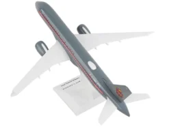 Airbus A220-300 Commercial Aircraft "Trans-Canada Air Lines - Air Canada" (C-GNBN) Gray with Red Stripes (Snap-Fit) 1/100 Plastic Model by Skymarks