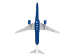 Airbus A321 Commercial Aircraft "Delta Air Lines - Thank You" (N391DN) White with Red and Blue Tail (Snap-Fit) 1/150 Plastic Model by Skymarks