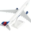 Airbus A330-300 Commercial Aircraft "Delta Air Lines" (N809NW) White with Red and Blue Tail (Snap-Fit) 1/200 Plastic Model by Skymarks