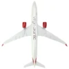 Airbus A330 900 Commercial Aircraft Virgin Atlantic G VJAZ Gray with Red Tail Snap Fit 1/200 Plastic Model Skymarks SKR1130