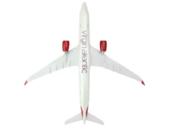 Airbus A330 900 Commercial Aircraft Virgin Atlantic G VJAZ Gray with Red Tail Snap Fit 1/200 Plastic Model Skymarks SKR1130