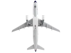 Airbus A320 Commercial Aircraft with Landing Gear Avianca Colombia N284AV White and Gray with Blue Stripes Snap Fit 1/150 Plastic Model Skymarks SKR1033