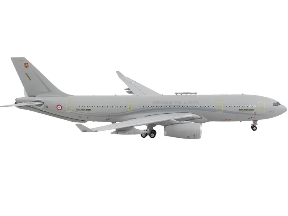 Airbus A330 MRTT Tanker Aircraft Armee de l Air French Air Force Gray Gemini Macs Series 1/400 Diecast Model Airplane GeminiJets GM105