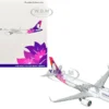 Airbus A321neo Commercial Aircraft "Hawaiian Airlines" (N209HA) White with Purple Tail Graphics 1/400 Diecast Model Airplane by GeminiJets