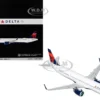 Airbus A321neo Commercial Aircraft "Delta Air Lines" (N502DX) White with Blue and Red Tail "Gemini 200" Series 1/200 Diecast Model Airplane by GeminiJets