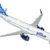Airbus A321neo Commercial Aircraft "JetBlue Airways" (N2180J) White with Blue Tail "Gemini 200" Series 1/200 Diecast Model Airplane by GeminiJets