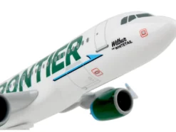Airbus A320neo Commercial Aircraft "Frontier Airlines - Wilbur the Whitetail" (N301FR) White with Tail Graphics (Snap-Fit) 1/150 Plastic Model by Skymarks