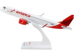 Airbus A320neo Commercial Aircraft "Avianca" (N943AV) White with Red Tail 1/150 Plastic Model by Skymarks