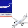 Airbus A321neo Commercial Aircraft Ural Airlines White with Blue Tail 1/400 Diecast Model Airplane GeminiJets GJ2195