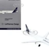 Airbus A321P2F Commercial Aircraft "Lufthansa Cargo" (D-AEUC) White with Blue Tail 1/400 Diecast Model Airplane by GeminiJets