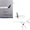 Airbus A321P2F Commercial Aircraft "Lufthansa Cargo" (D-AEUC) White with Blue Tail "Gemini 200" Series 1/200 Diecast Model Airplane by GeminiJets