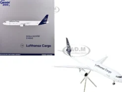 Airbus A321P2F Commercial Aircraft "Lufthansa Cargo" (D-AEUC) White with Blue Tail "Gemini 200" Series 1/200 Diecast Model Airplane by GeminiJets