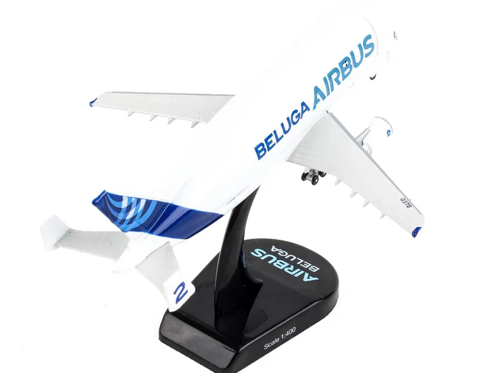 Airbus A300 600ST Beluga Commercial Aircraft Beluga ST Fleet Aircraft #2 1/400 Diecast Model Airplane Postage Stamp PS5822-1