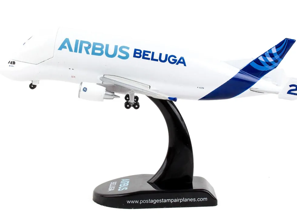 Airbus A300 600ST Beluga Commercial Aircraft Beluga ST Fleet Aircraft #2 1/400 Diecast Model Airplane Postage Stamp PS5822-1