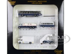 Airport Service Vehicles Set of 5 pieces Gemini 200 Series Diecast Models GeminiJets G2APS450