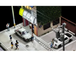 Akina Tofu Shop Diorama Set "American Diorama X G-Fans" Series for 1/64 Scale Models by American Diorama