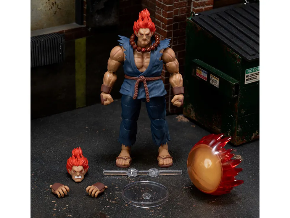 Akuma 6" Moveable Figure with Accessories and Alternate Head and Hands "Ultra Street Fighter II: The Final Challengers" (2017) Video Game Model by Jada