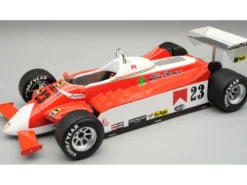 Alfa Romeo 179 #23 Bruno Giacomelli Formula One F1 "United States GP East" (1980) "Mythos Series" with Display Case Limited Edition to 40 pieces Worldwide 1/18 Model Car by Tecnomodelt