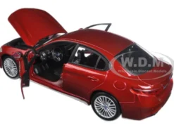 2016 Alfa Romeo Giulia Burgundy 1/24 Diecast Model Car Bburago 21080