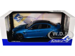 2022 Alfa Romeo Giulia GTA Anodized Blue Metallic with Carbon Top 1/18 Diecast Model Car by Solido