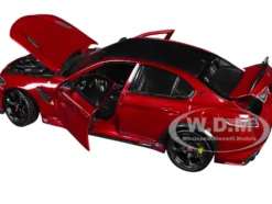 Alfa Romeo Giulia GTA Red Metallic with Carbon Top 1/18 Diecast Model Car by Bburago