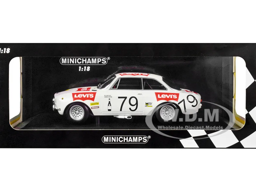 Alfa Romeo 1300 GTA #79 Pierre Rubens Charles-Axel van Ryn Levi's 24 Hours Spa 1971 Limited Edition 300 pieces Worldwide 1/18 Diecast Model Car Minichamps 155711279